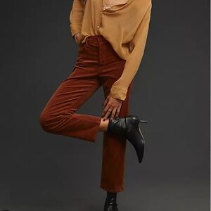 MOTHER The Tomcat High-Rise Straight Corduroy Jeans Sz 24